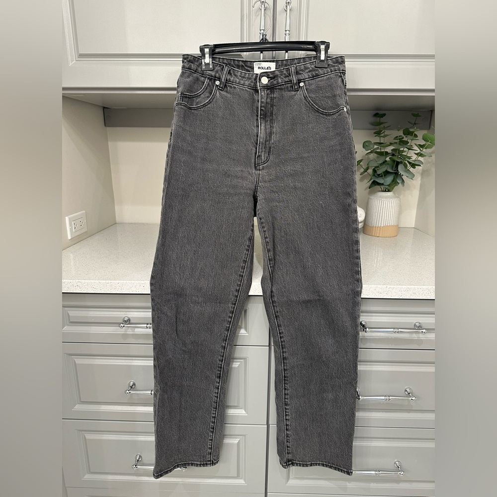 Rolla’s original high rise straight leg jeans